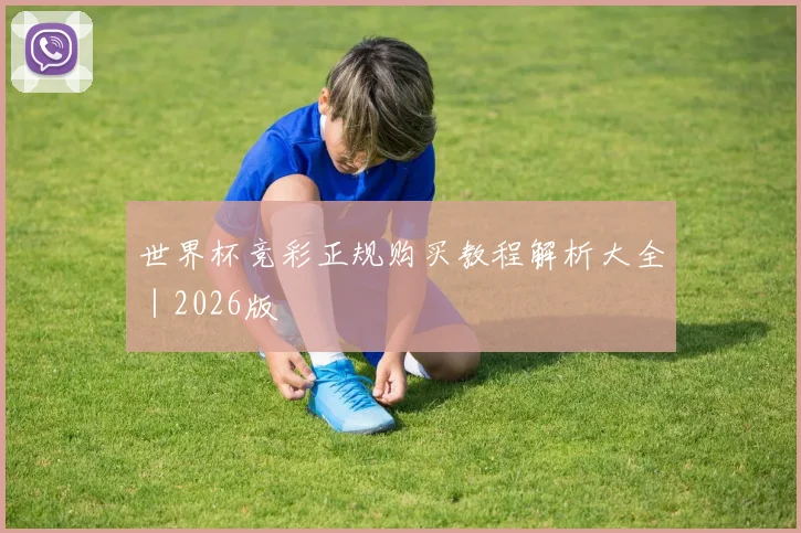世界杯竞彩正规购买教程解析大全｜2026版